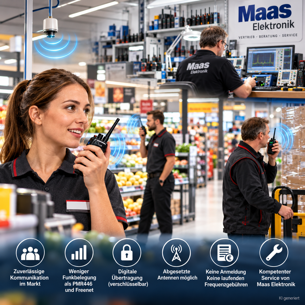 Digitaler Betriebsfunk für Handel und Logistik - Professionelle Funkkommunikation – ohne Anmeldung und laufende Frequenzgebühren