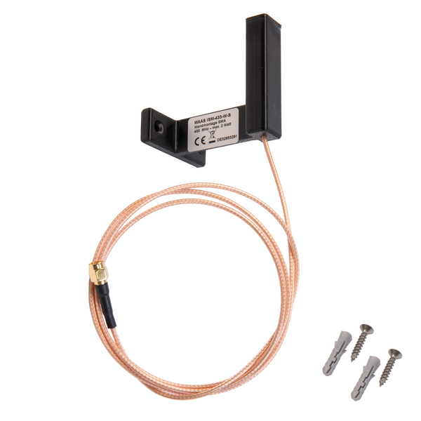 Vorschau MAAS ISM-433-W schwarz - 433 MHz Antenne Wandmontage