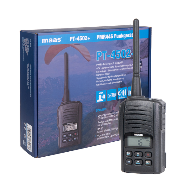 Vorschau MAAS PT-4502 PMR-446 Handfunkgerät