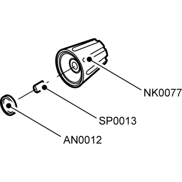 Vorschau Ersatzteil NK0077 Plastikknopf für DJ-S40, DJ-S446