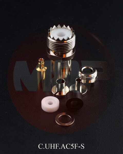 Vorschau Messi & Paoloni PL Buchse für 5/5,4mm Kabel - C.UHF.AC5F-S