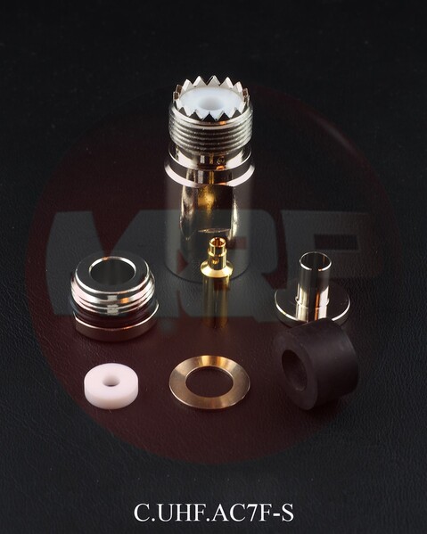 Vorschau Messi & Paoloni PL Buchse für 7mm Kabel - C.UHF.AC7F-S