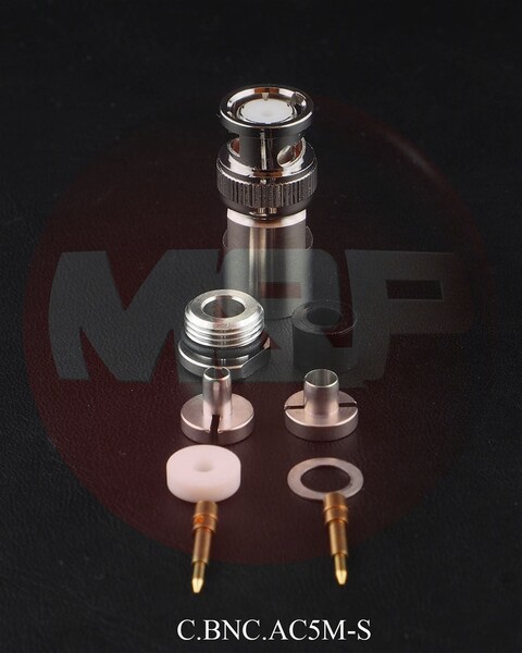 Vorschau Messi & Paoloni BNC Stecker für 5/5,4mm Kabel - C.BNC.AC5M-S