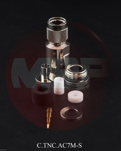 Vorschau Messi & Paoloni TNC Stecker für 7mm Kabel - C.TNC.AC7M-S