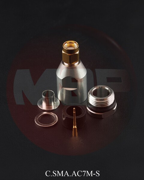 Vorschau Messi & Paoloni SMA Stecker für 7mm Kabel - C.SMA.AC7M-S