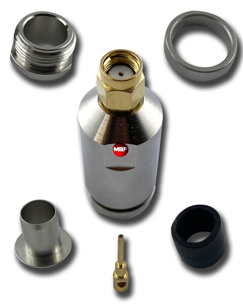Vorschau Messi & Paoloni RP-SMA Stecker für 10mm Kabel - C.RP.SMA-10