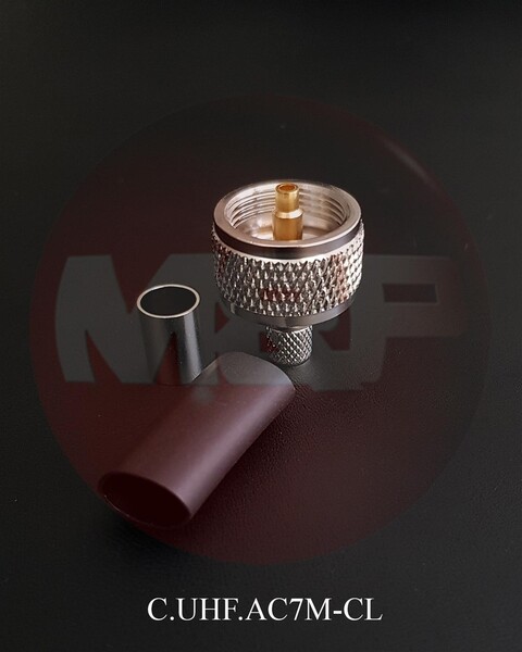 Vorschau Messi & Paoloni PL Stecker Crimp für 7mm Kabel - C.UHF.AC7M.CL