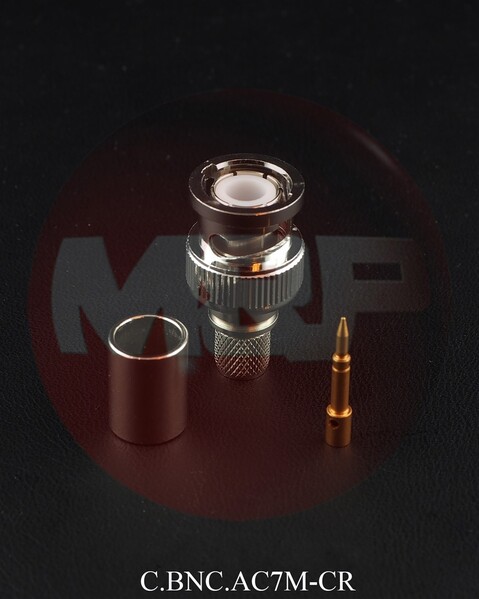 Vorschau Messi & Paoloni BNC Stecker Crimp für 7mm Kabel - C.BNC.AC7M-CR