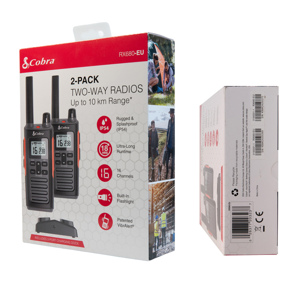 Vorschau COBRA RX-680EU PMR-446 Funkgerät - Paar -