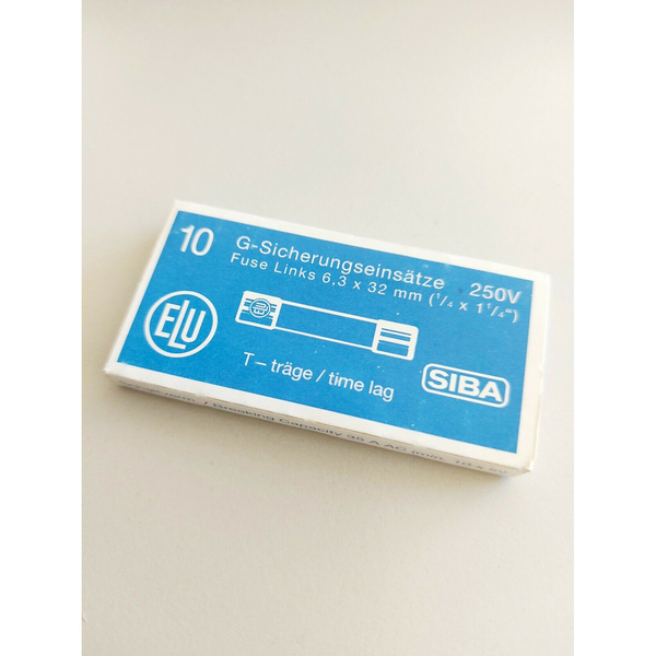 Vorschau 10er Pack Feinsicherung 6,3 x 32mm / T / 2A