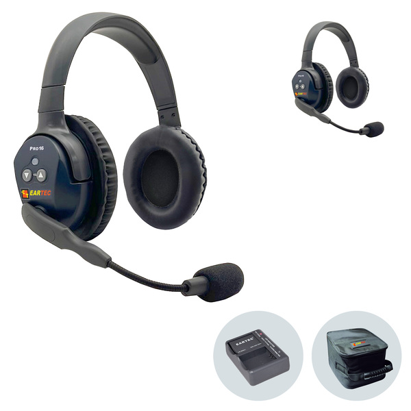 Vorschau Eartec UltraLite PRO16 (ETP2D): 1x DE MAIN Headset, 1x DE REMOTE Headset, 1x 2-fach Lader, 2x Akku