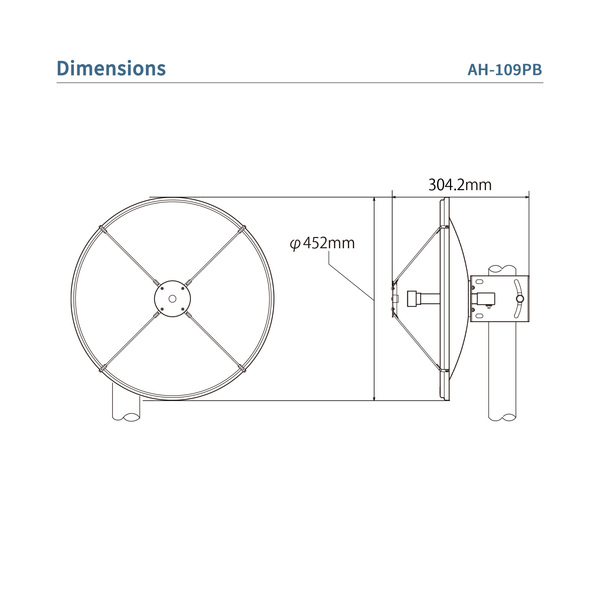 Vorschau ICOM AH-109PB Parabolantenne