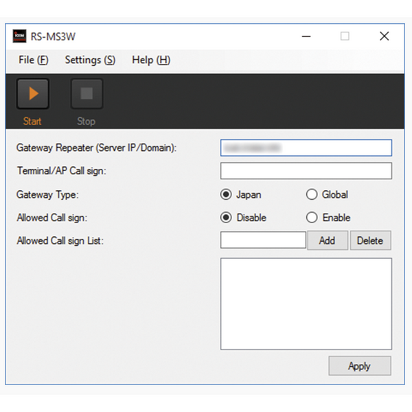 Vorschau ICOM RS-MS3W Terminal-/Access-Point-Mode-Applikation