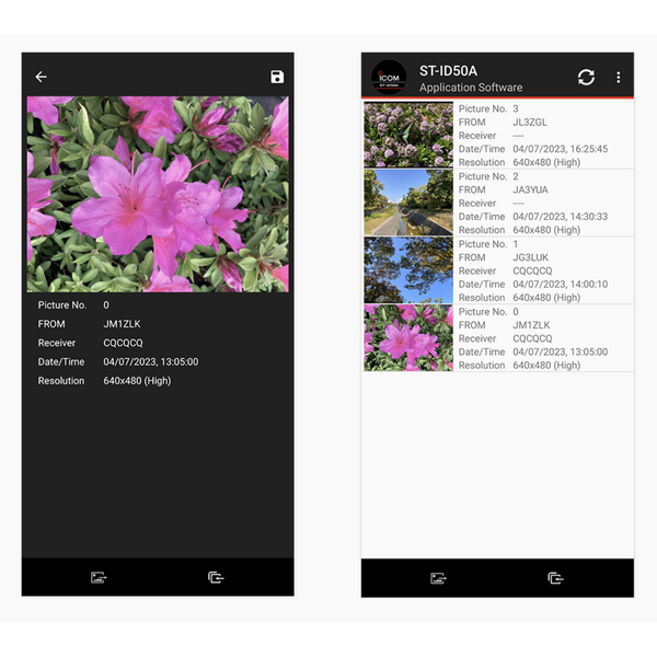 Vorschau ICOM ST-ID50A Picture-Utility-Software