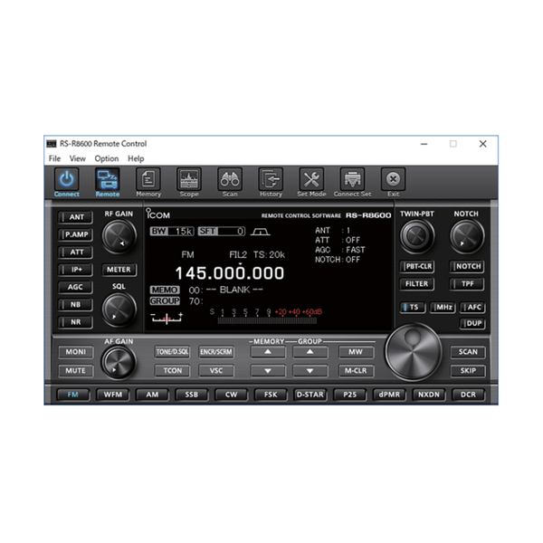 Vorschau ICOM RS-R8600 Fernsteuer-Software