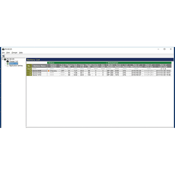 Vorschau ICOM RS-BC225 (#12) Windows Management Reader Software