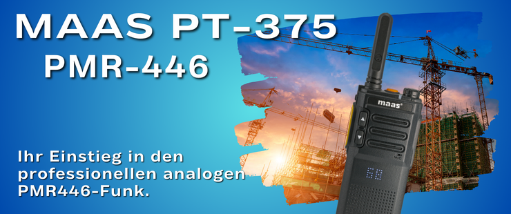 MAAS PT-375 PMR-446 HandfunkgerÃ¤t